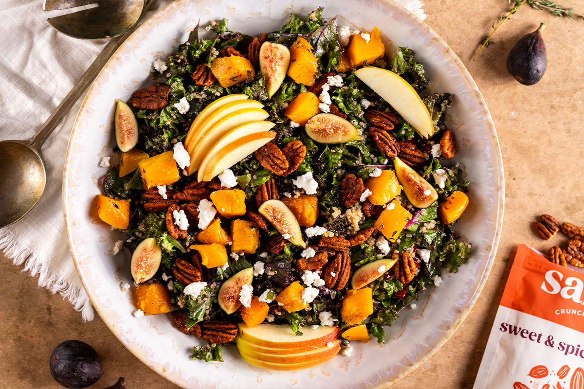 Autumn Kale and Pecan Salad