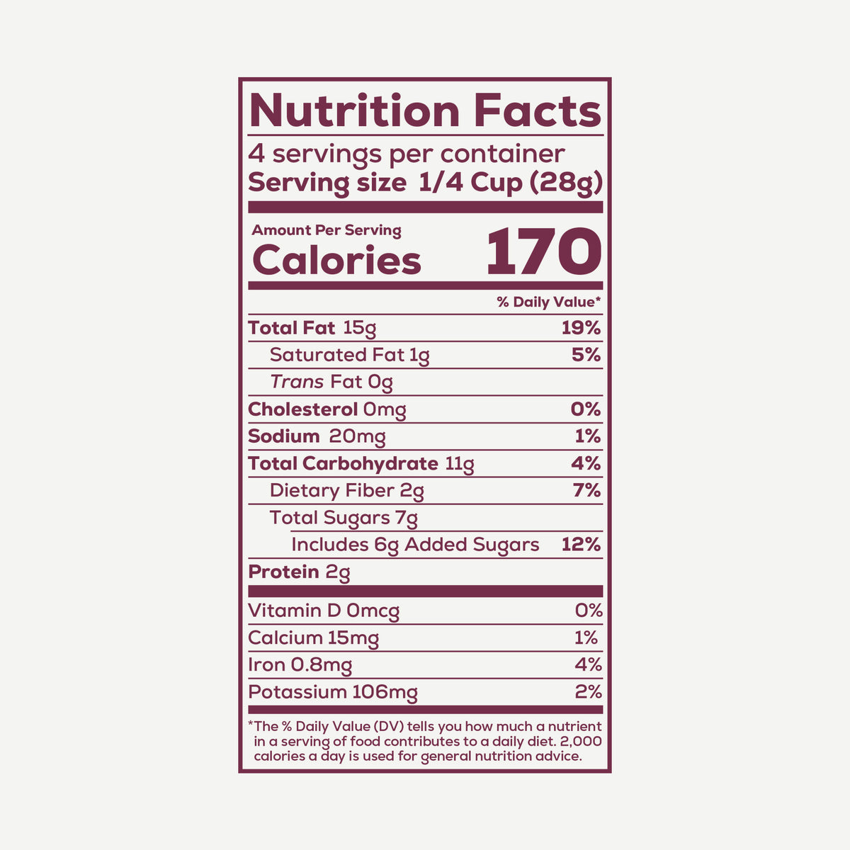 Santé Nuts | Cocoa Chili Pecans | Nutrition Facts