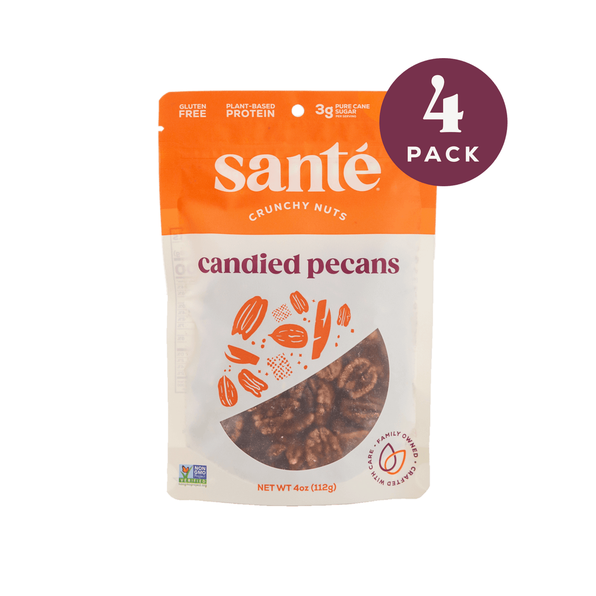 Candied Pecans | small Santé Nuts batches Handcrafted in 